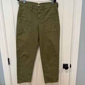 J. Crew Women's Cargo Pants in Army Green